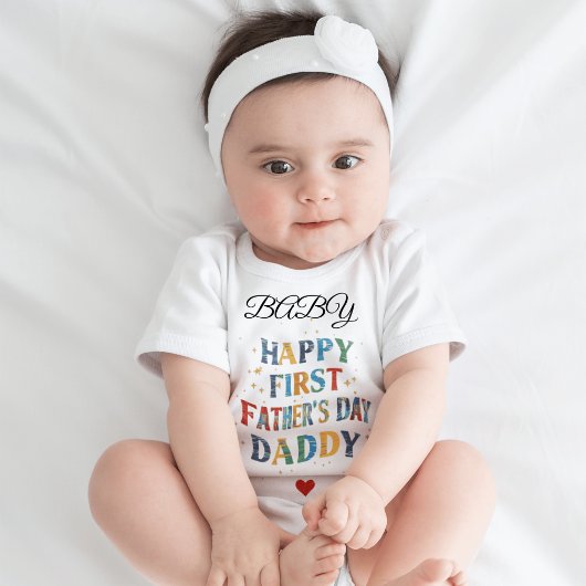 Happy 1st Vaderdag, Daddy Heart / Aangepaste naam Kinder Shirts
