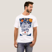 Happy 1st Vaderdag, Daddy Heart / Aangepaste naam T-shirt (Voorkant volledig)