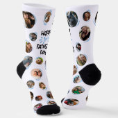 Happy 1st Vaderdag Foto Sokken (Gebogen)