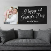 Happy 1st Vaderdag Foto Spandoek
