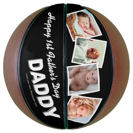 Happy 1st Vaderdag Keepomwille Basketball Basketbal (Verticaal)
