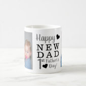 Happy 1st Vaderdag New Pap Foto Koffiemok (Center)