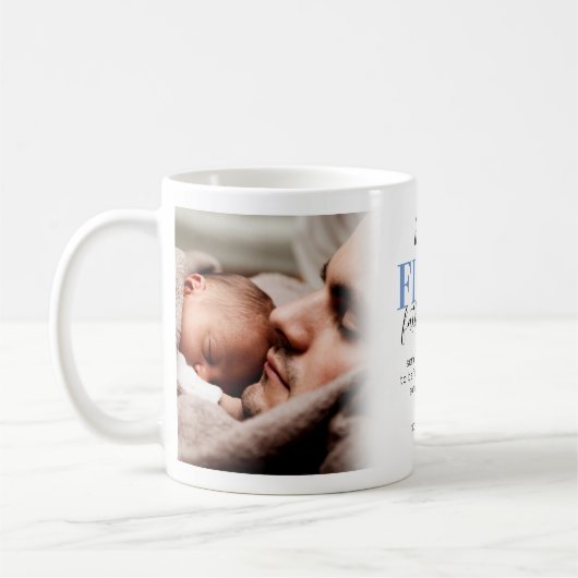 Happy 1st Vaderdag Photo Coffee Mok (Links)