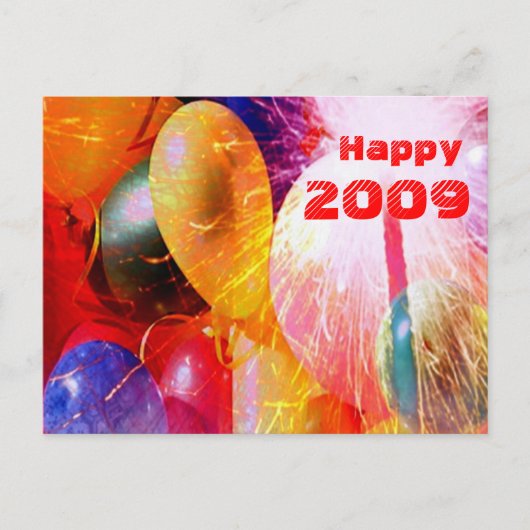 Happy 2009-Briefkaart Briefkaart (Voorkant)