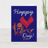 HAPPY 2009 LOVE DAY Kaart (Voorkant)