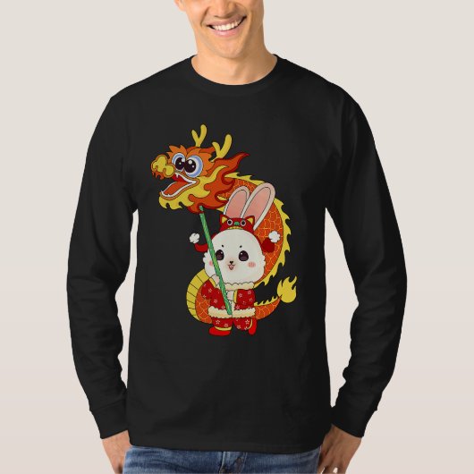 Happy 2023 Chinses Lunar Celebration Asian Dragon T-shirt (Voorkant)