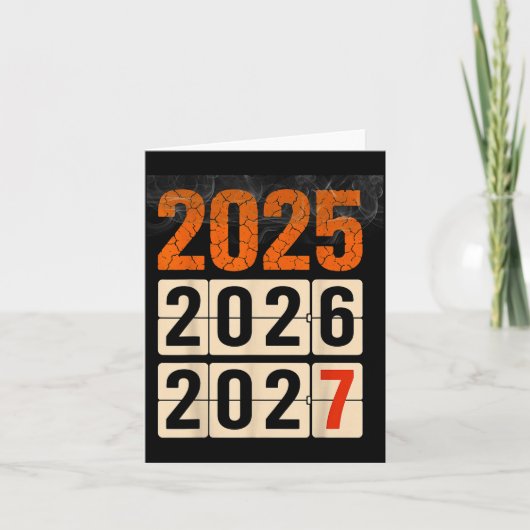 Happy 2026 2027 New Year Funny 67 Meme Six Seven M Kaart (Voorkant)