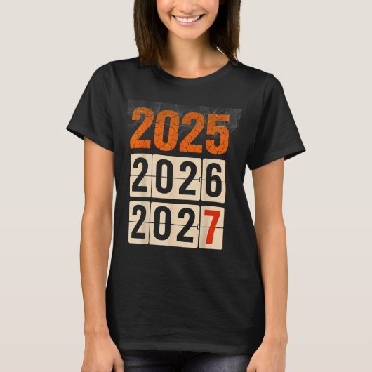 Happy 2026 2027 New Year Funny 67 Meme Six Seven M T-shirt (Voorkant)