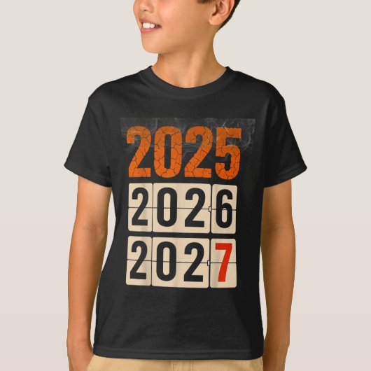 Happy 2026 2027 New Year Funny 67 Meme Six Seven M T-shirt (Voorkant)