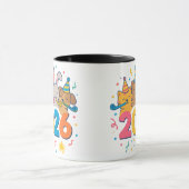 Happy 2026 Animal Mug Mok (Midden)