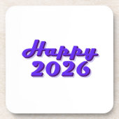 Happy 2026 bier onderzetter (Voorkant)