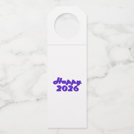 Happy 2026 flessenhanger (Voorkant)