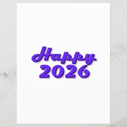 Happy 2026 flyer (Voorkant)