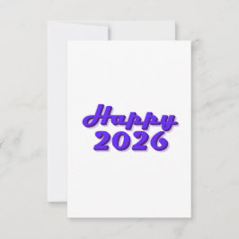 Happy 2026 kaart