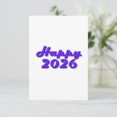 Happy 2026 kaart (Staand voorkant)