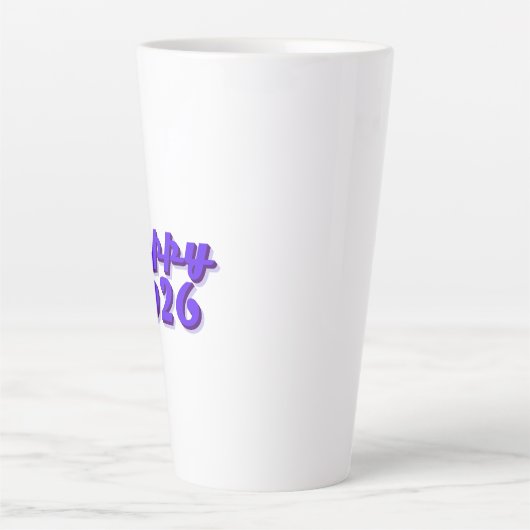 Happy 2026 latte mok (Voorkant)