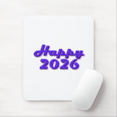 Happy 2026 muismat (Met muis)