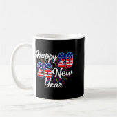 Happy 2026 New Year Patriotic Fireworks Design Par Koffiemok (Links)
