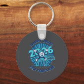 Happy 2026 New Year's Eve Celebration Design Sleutelhanger (Voorkant)