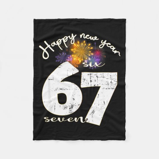 Happy 2026 New Year's Eve Party 67 Six Seven Meme  Fleece Deken (Voorkant)