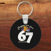 Happy 2026 New Year's Eve Party 67 Six Seven Meme  Sleutelhanger (Voorkant)