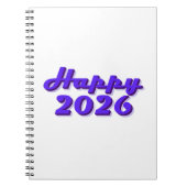 Happy 2026 notitieboek (Voorkant)