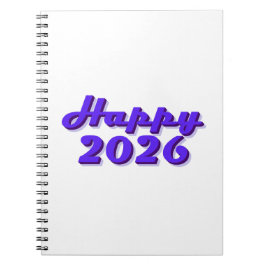 Happy 2026 notitieboek
