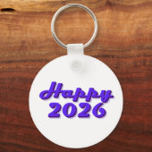 Happy 2026 sleutelhanger (Voorkant)