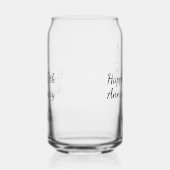 Happy 20th anniversary champagne bottle glass name blikvorm glas (Rechts)