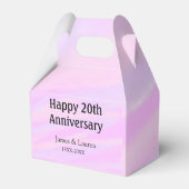 Happy 20th anniversary pink purple pastel name bol bedankdoosjes (Achterkant)