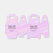 Happy 20th anniversary pink purple pastel name bol bedankdoosjes (Uitgevouwen)