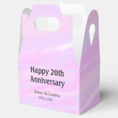 Happy 20th anniversary pink purple pastel name bol bedankdoosjes (Geopend)