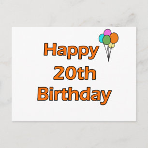 Happy 20th Birthday Briefkaart