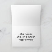 Happy 20th Birthday Goose flapping Kaart (Binnen)