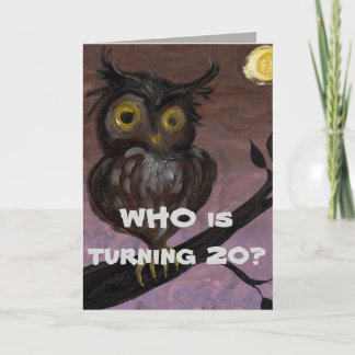 Happy 20th Birthday Kaart