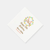 Happy 20th Birthday red add name monogram wreath Servet (Hoek)