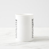 Happy 20th China Bruiloft Jubileum Porselein Kop (Voorkant)