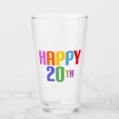 Happy 20th glas (Voorkant)