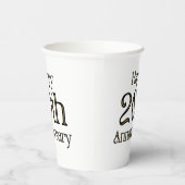 Happy 20th Jubileum Paper Cups Papieren Bekers (Rechts)