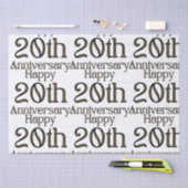 Happy 20th Jubileum Tissuepapier (Craft)