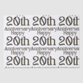 Happy 20th Jubileum Tissuepapier (Voorkant)