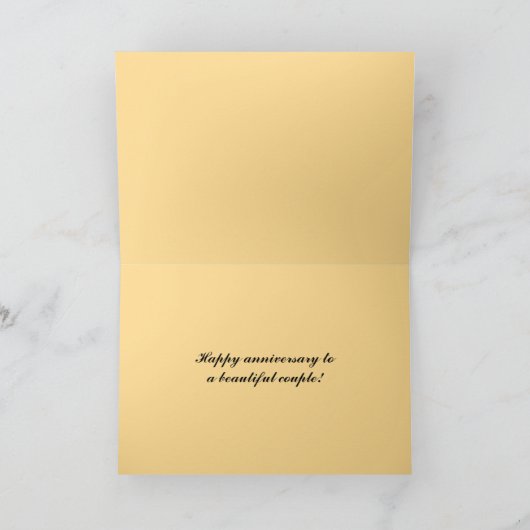 Happy 20th Jubileum Tropical Sunset Kaart (Binnen)