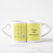Happy 20th Wedding Jubileum Gift voor koppel