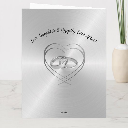 Happy 20th Wedding Jubileum Kaart voor vrouw (Achterkant)