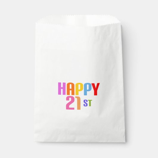 Happy 21st bedankzakje (Voorkant)