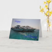 Happy 21st Birthday Dive boats Kaart (Gele Bloem)