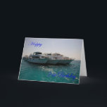 Happy 21st Birthday Dive boats Kaart<br><div class="desc">An image of Scuba diving boats moored in the red sea with a 21st birthday greetings. The inside verse (which you can change) reads "Have a Great Birthday"</div>