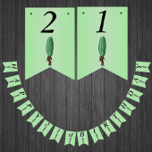 Happy 21st Birthday Fun Pickle Man Groen Vlaggetjes