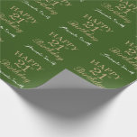 Happy 21st Birthday Gold Glitter en Green Cadeaupapier<br><div class="desc">Fijne 21ste verjaardag Gold Glitter en Green Wrapping Paper met persoonlijke naam. Voor verdere aanpassing,  te klikken gelieve de knoop "van de Aanpassing het"en ons ontwerphulpmiddel te gebruiken om deze sjabloon te wijzigen.</div>