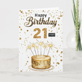Happy 21st Birthday Kaart